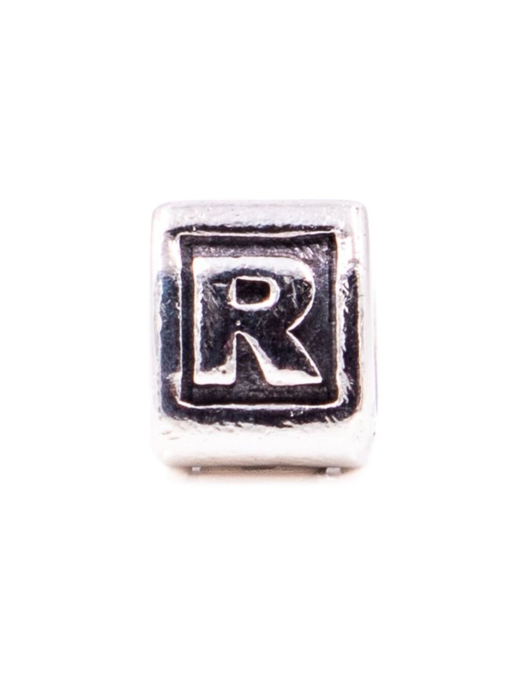 Pandora Retired Letter R Sterling Silver Alphabet Initial Charm Bead